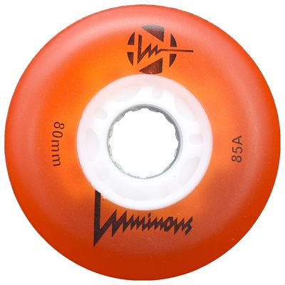 Luminous Inline Wheels Orange 72mm 85A 4pk