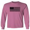 0023. United States of America Vintage American Flag USA us Military Patriotic Style Men's Long Sleeve t Shirt (Pink X-Large) view 1