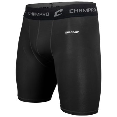 Champro Polyester/Spandex Compression Short, Adult Small, Black