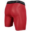 CHAMPRO Polyester/Spandex Compression Short, Adult Large, Scarlet view 3