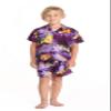 Boy Hawaiian Aloha Shirt in Purple Sunset Size 12 view 1
