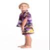 Boy Hawaiian Aloha Shirt in Purple Sunset Size 12 view 3
