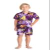 Boy Hawaiian Aloha Shirt in Purple Sunset Size 12 view 4