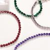 Olsen Twins Adjustable Slider Chain Cubic Zirconia Tennis Bracelet Bangle Set (Pink) view 4