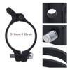 Alomejor Aluminum Alloy Front Derailleur Clamp, Black, 31.8mm/34.9mm, Bike Accessory, Hollow Design, Lightweight, High Strength view 2
