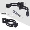 Alomejor Aluminum Alloy Front Derailleur Clamp, Black, 31.8mm/34.9mm, Bike Accessory, Hollow Design, Lightweight, High Strength view 3