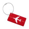 Filfeel Suitcase Tag, 2PCS Aluminum Travel Luggage Baggage Suitcase Identity Address Name Labels(Red) view 4