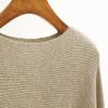 GABERLY Boat Neck Batwing Sleeves Dolman Knitted Sweaters and Pullovers Tops for Women (Khaki, One Size) view 2