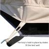 PlayDo 5M/16.4ft Waterproof Cotton Canvas Wall Tent Bell Yurts Tent with Stove Hole for 6-8 Person Camping Hiking Hunting Festival Party (Footprint Tarp) view 3