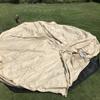 PlayDo 5M/16.4ft Waterproof Cotton Canvas Wall Tent Bell Yurts Tent with Stove Hole for 6-8 Person Camping Hiking Hunting Festival Party (Footprint Tarp) view 4