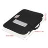 A4 Document Bags Portfolio Handbag, Multifunction Files Organizer Computer Notebook Handbag Storage Zippered Bag Great for Travel School Office(Black) view 2