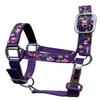 Equitem 2 Ply Nylon Pony Halter with Design Accent (Purple) view 1