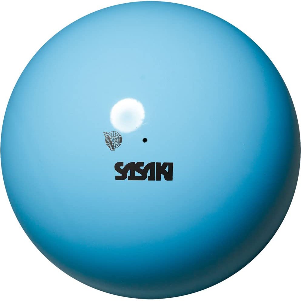 Sasaki M-20A-F LIBU Rhythmic Gymnastics, Hand Tools, Ball, International Gymnastics Federation Certified, Gymster Ball, Diameter 7.3 inches (18.5 cm), Light Blue