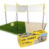CROSSNET Quick Assemble 4 Square Volleyball Game Set for Adults and Kids with Volleyball Net, Backpack and Ball for Outdoor Games view 1