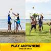 CROSSNET Quick Assemble 4 Square Volleyball Game Set for Adults and Kids with Volleyball Net, Backpack and Ball for Outdoor Games view 3