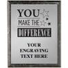 Corporate Plaques - 5 x 7 You Make The Difference Etched Recognition Trophy Plaque Award Prime view 1