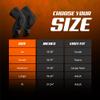 Bucwild Sports Pro Compression Padded Knee Sleeves Knee Pads Youth & Adult Basketball Football Wrestling Volleyball 1 Pair view 2