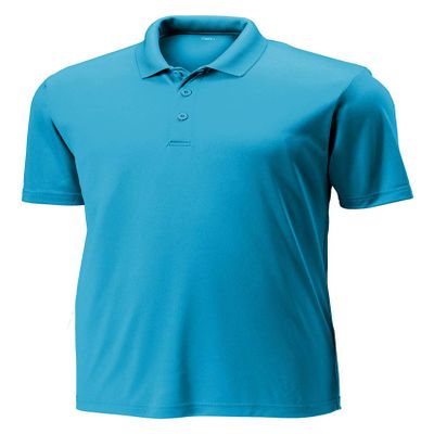 Opna Golf Shirts for Mens Regular, Big and Tall Size Golf Polos Dry Fit Shirts Short Sleeve (Atomic Blue) - XXL