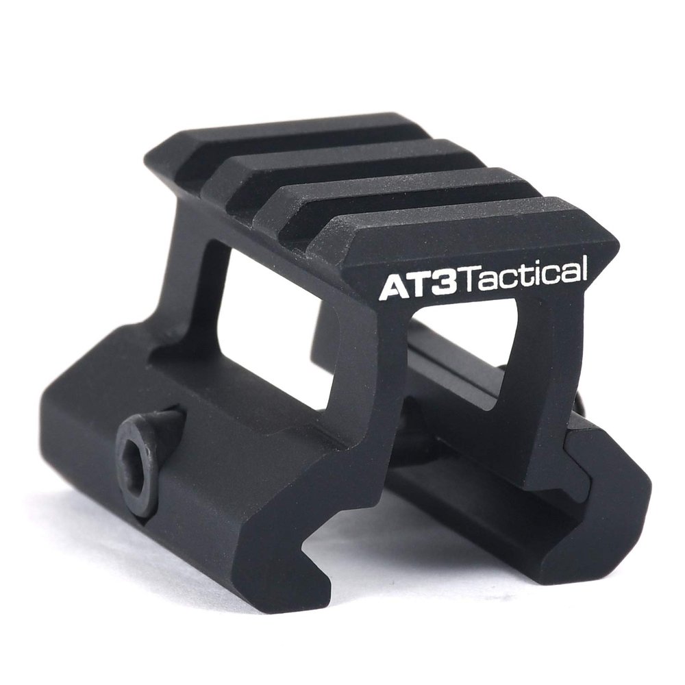 AT3 Tactical PRO-Mount Mini Riser Mount - 0.83 - for RD-50 Red Dot Sight & Any Picatinny/Weaver Scope