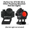 AT3 Tactical PRO-Mount Mini Riser Mount - 0.83 - for RD-50 Red Dot Sight & Any Picatinny/Weaver Scope view 2