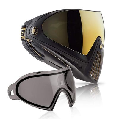 Dye i4 Paintball Goggle (Black/Gold with Smoke Thermal Lens Combo)