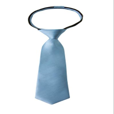 Spring Notion Boys' Solid Color Microfiber Zipper Tie Medium Steel Blue