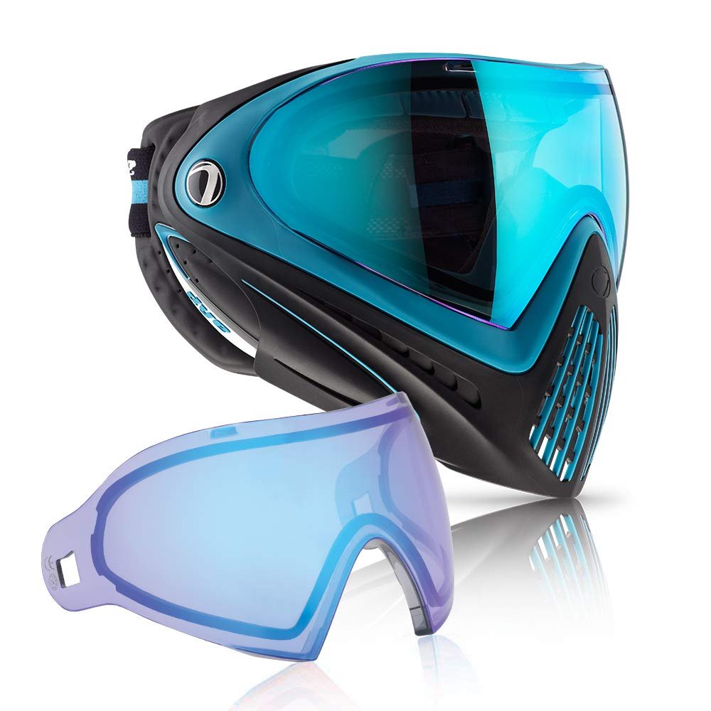 Dye i4 Paintball Goggle (Powder Blue with Blue Ice Thermal Lens Combo)