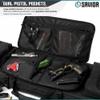 Savior Equipment Urban Warfare Tactical Double Long Gun Bag Case Backpack w/Pistol Handgun Case,46 Inch Obsidian Black view 2
