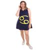 Adult Women's 12 Constellation of Cancer Party Troll Dress Costume | Blue Halloween Costume HC-926 (XL) view 1