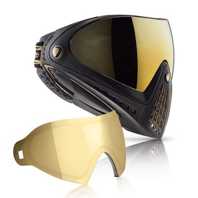 Dye i4 Paintball Goggle (Black/Gold with Smoke/Gold Thermal Lens Combo)