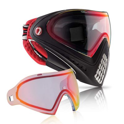 Dye i4 Paintball Goggle (Dirty Bird with Bronze Fire Thermal Lens Combo)