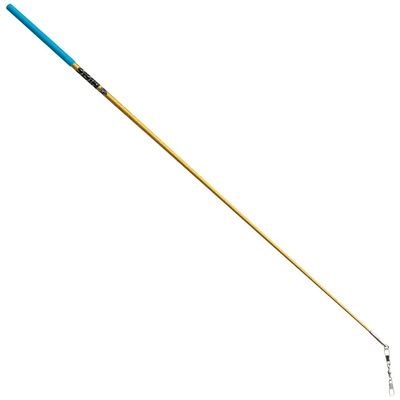 Sasaki M-781HJK-F GDxBU Rhythmic Gymnastics Hand Gear, Ribbon Stick, International Gymnastics Federation Certified, Hologram Short Stick, Length 22.4 inches (57 cm), Gold x Blue