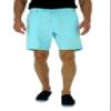 short fin Mens Walking Shorts W/Full Elastic Waist. Made with Stretch Cotton (Aqua Size 40 C8000) view 1