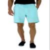 short fin Mens Walking Shorts W/Full Elastic Waist. Made with Stretch Cotton (Aqua Size 40 C8000) view 2