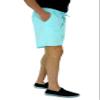 short fin Mens Walking Shorts W/Full Elastic Waist. Made with Stretch Cotton (Aqua Size 40 C8000) view 4