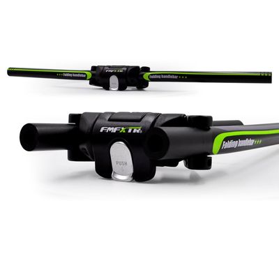 UPANBIKE Bike Folding Handlebar Aluminum Alloy Scooter Handlebar Quick Release Foldable Bar 31.8mm/25.4mm (Black+Green)