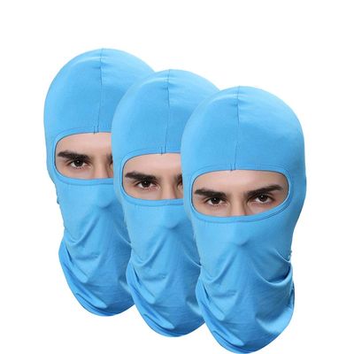 Pack of 3 Balaclava Outdoor Fishing Mask Winter Ski Hats for Men Running Airsoft Motorcycle Mask Blue