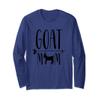 Goat Mom for Pet Owner or Farmer Black Long Sleeve Shirt view 1