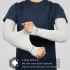 Achiou Arm Sun Sleeves Compression UV Protection Cooling for Men Women Summer Sunblock Basketball Football, Cover Arms Tattoo view 2