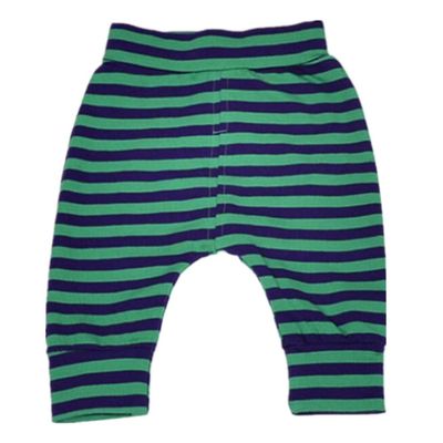 Ding-dong Baby Boys Girls Striped Pants(Green, 6-9M)