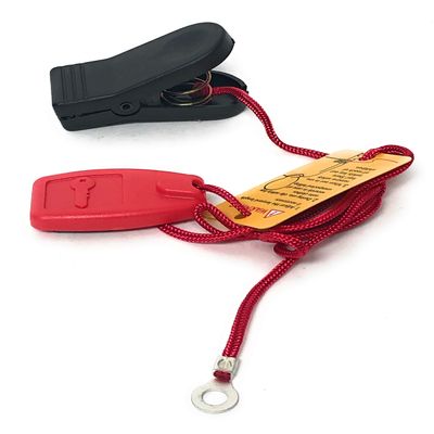 SPORTSART H.F Exchange Magnet Safety Key Lanyard | Round Magnet Treadmill Key with Braided Cord and Clip, ABS | Emergency Stop Lock Replacement Key for Running Machine | Works T610 T630