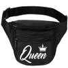 ALLNTRENDS Adult Waist Pack Queen Customized Travel Pack Cool Bag Funny Packs (Black) view 1