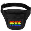 Allntrends Adult Waist Pack Pride Raibnow Colors Support Gay Gift Cool Fun Packs (Black) view 1