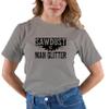Go All Out Large Oxford Adult Sawdust is Man Glitter T-Shirt view 2
