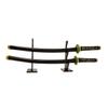 Two Tier Sword Display Rack with Double Standalone Base (Cherry) view 3