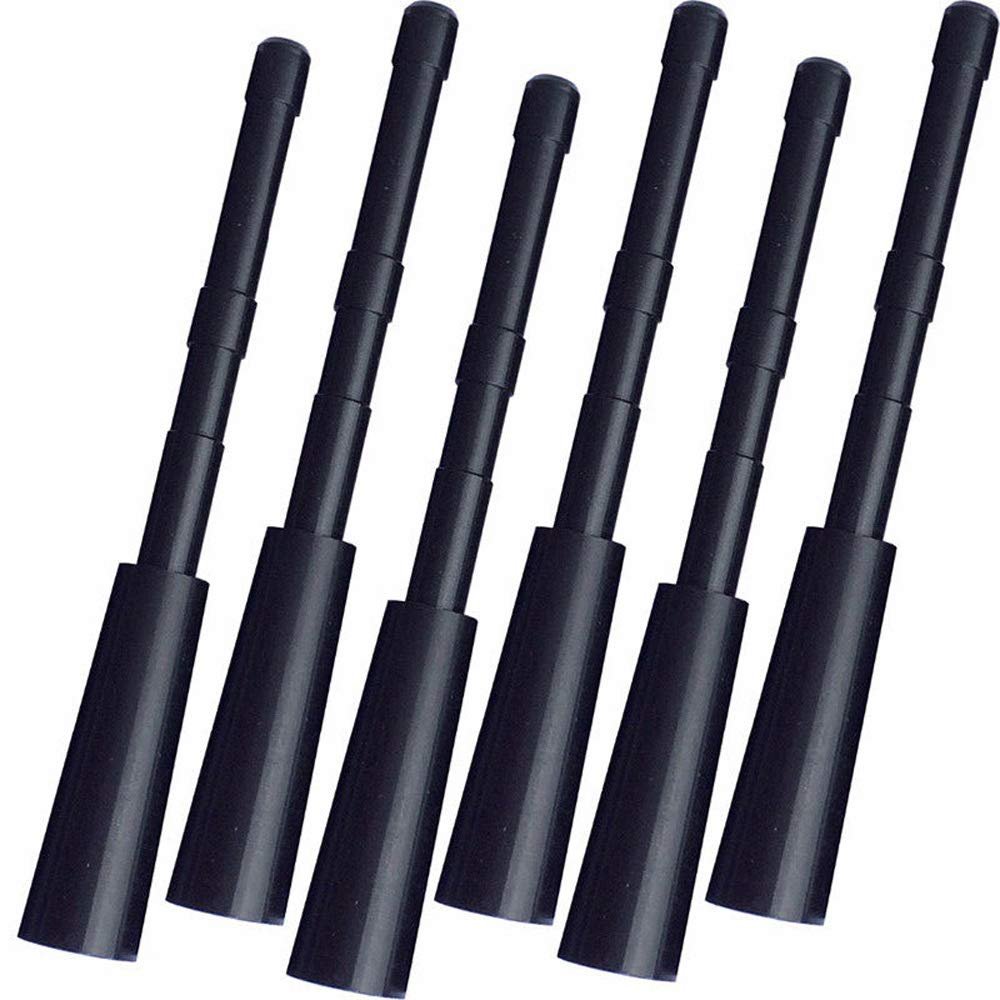 12Pcs Archery Insert Adapter Connect Arrowhead Arrow Archery DIY Arrow Connecting Pipe Fit ID 4.2mm Arrow Shaft (Black)