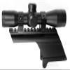 TRINITY Scope with Mount for Winchester 1500 4x32 Hunting Scope mildot Reticle Aluminum Black Tactical Optics Picatinny Weaver Mount Rail Adapter Single Rail Mount. view 3