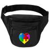 Allntrends Adult Waist Pack Autism Puzzle Heart Piece Support Bag Cool Packs (Black) view 1