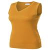 Awesome21 Solid Office Look Soft Stretch Sleeveless Viscose Knit Vest Top Mustard L view 2