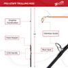 B'n'M Poles - Pro Staff Trolling Rod, 14 Foot (3 Sections) view 2